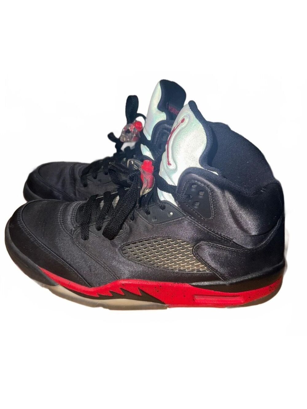 Men's Air Jordan Retro 5 "Satin Bred" Basketball Shoes Size 11